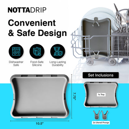 Nottadrip Lite™(No trivets) - Mess Free Cooking and Serving Station