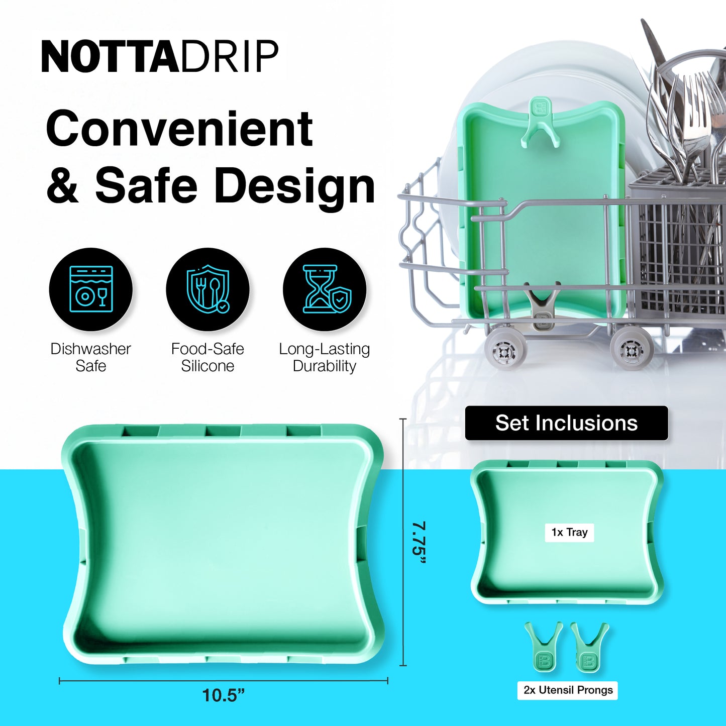 Nottadrip Lite™(No trivets) - Mess Free Cooking and Serving Station