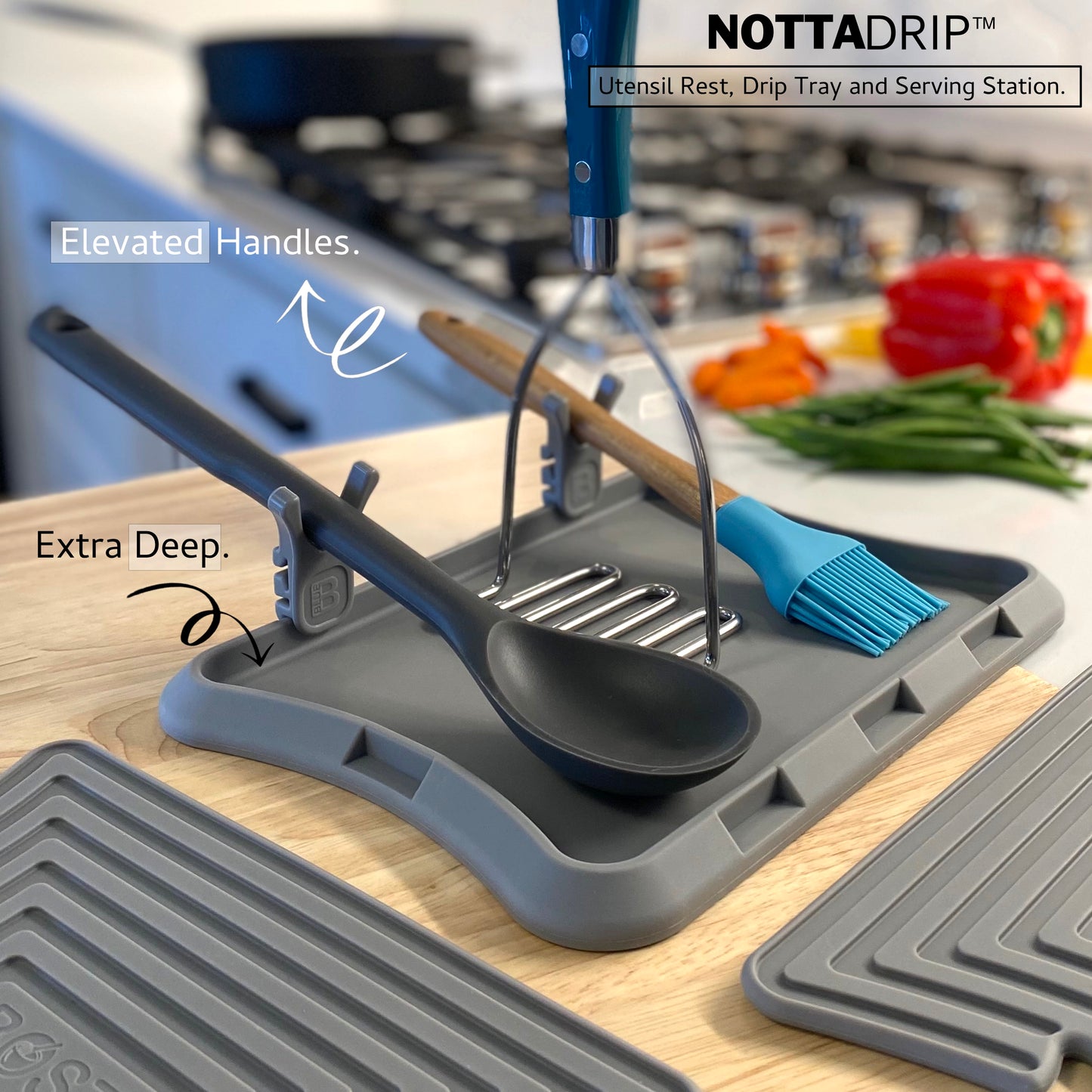 Nottadrip™ - Mess Free Cooking and Serving Station