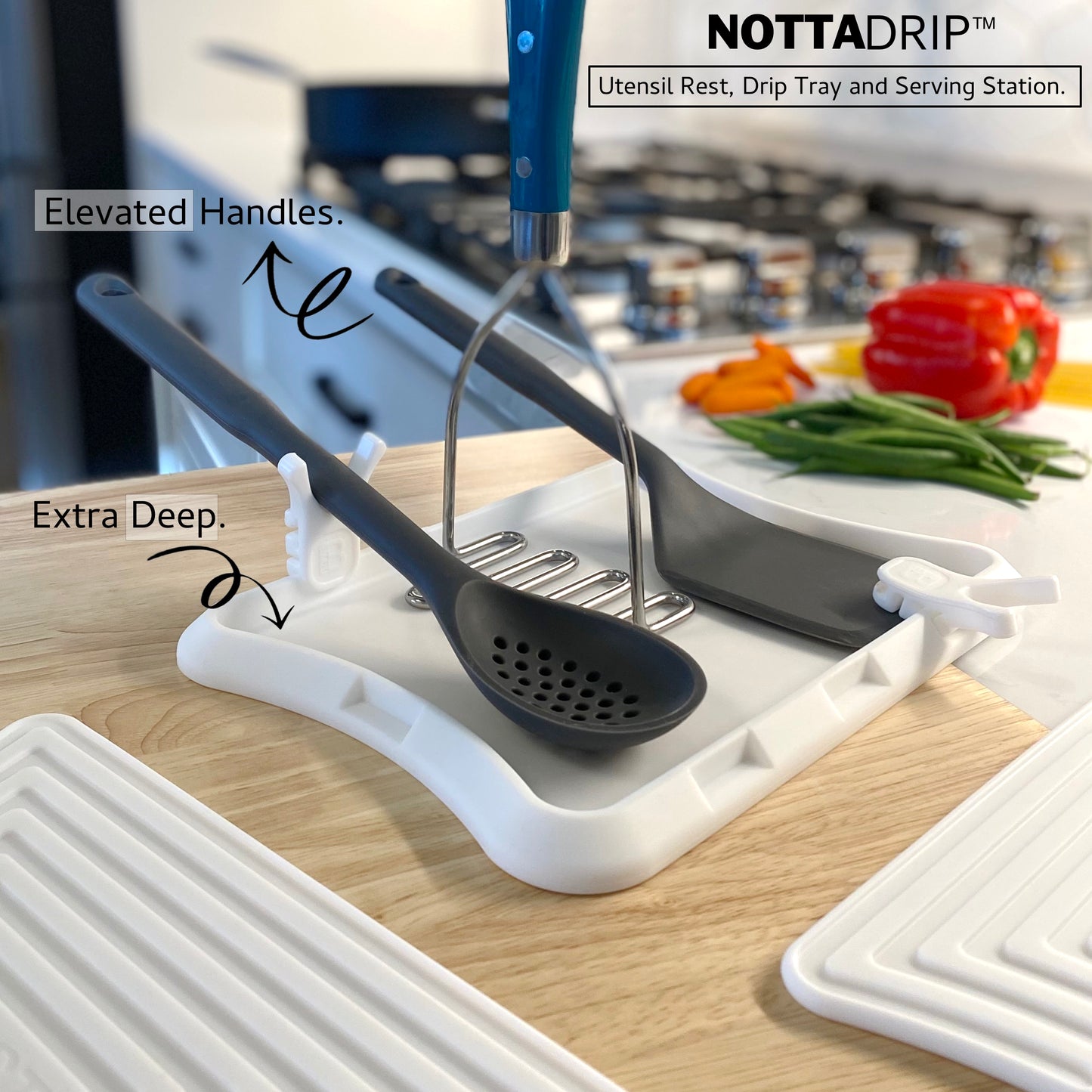 Nottadrip™ - Mess Free Cooking and Serving Station